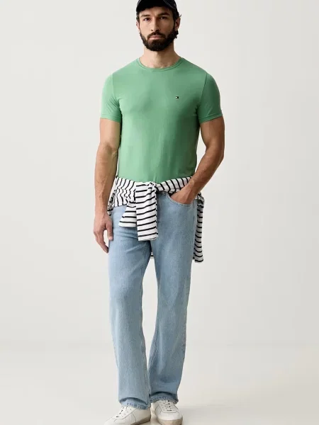 Tommy Hilfiger basic tričko s zelené