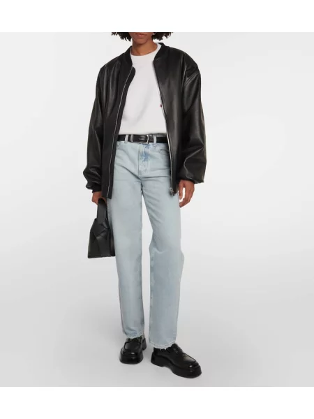 Džínsy Ag Jeans s nízkym pásom modrá