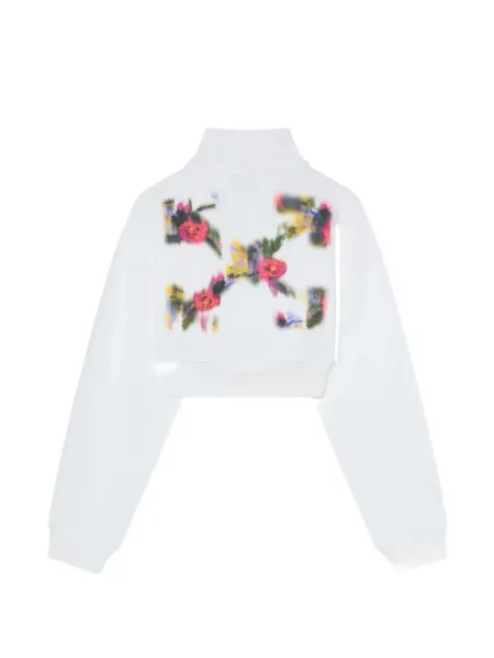 Decupat hanorac Off-white alb