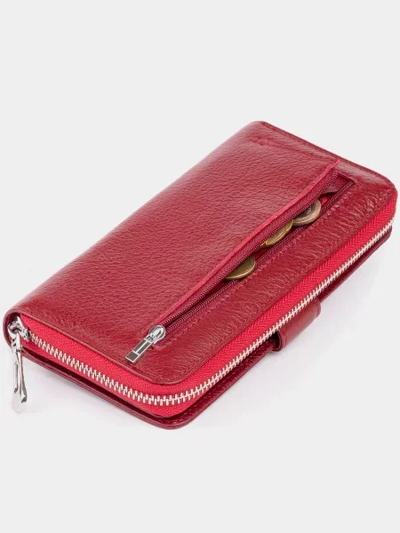 ST Leather Accessories Гаманець Шкіра бордовий