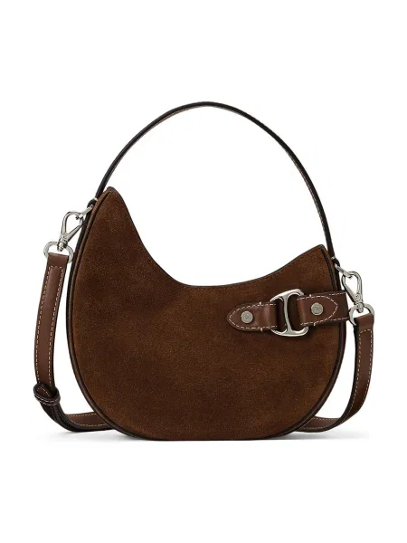 Malá crossbody kabelka Lauren Ralph Lauren hnědá