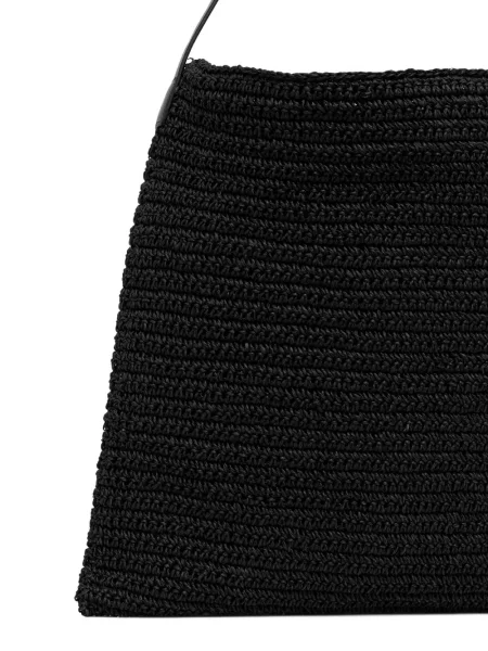 Geanta de piele Allsaints din piele negru