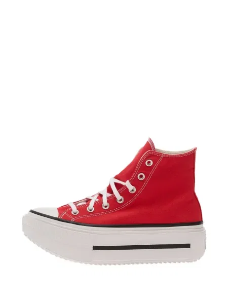 Sneakerși Converse Chuck Taylor All Star din piele de căprioară alergare cu platformă negru