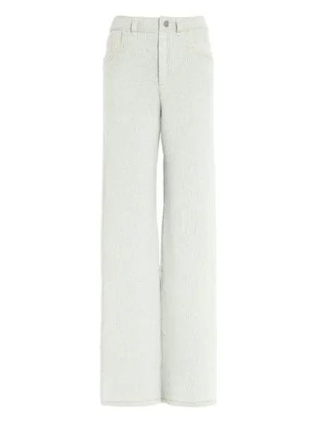 Pantaloni Barrie tricotate cu 5 buzunare verde