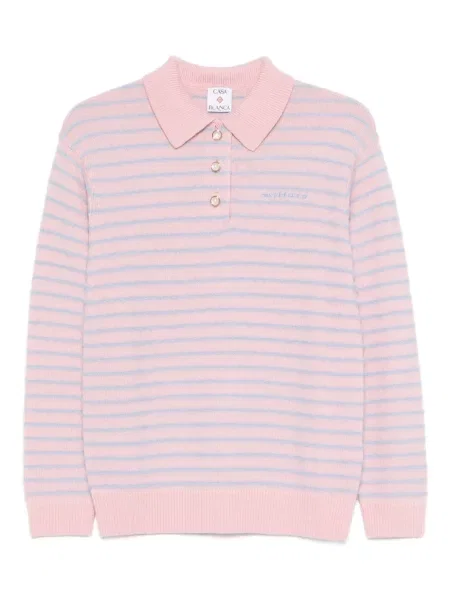 Polo Casablanca cu broderie roz