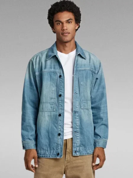 Джинсовая куртка G-star Raw голубая