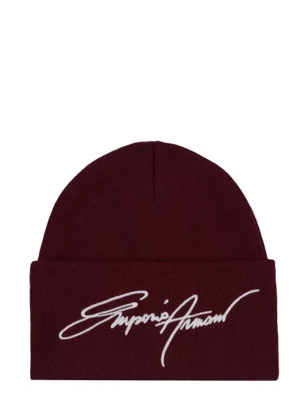 ARMANI Kapa Emporio Armani Mütze bordo