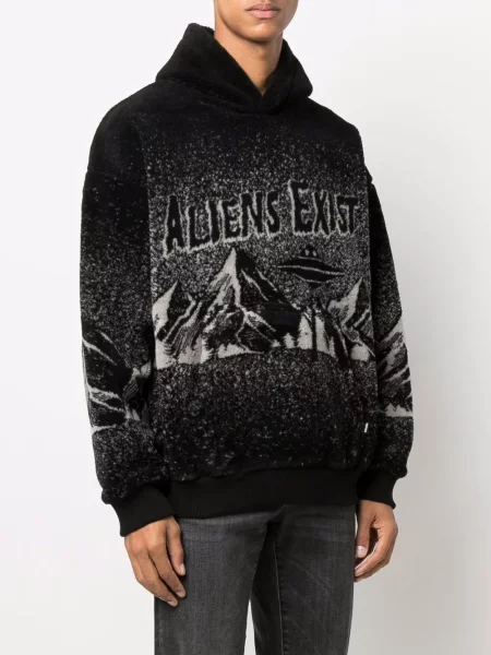 Hoodie Diesel με σχέδιο μαύρο