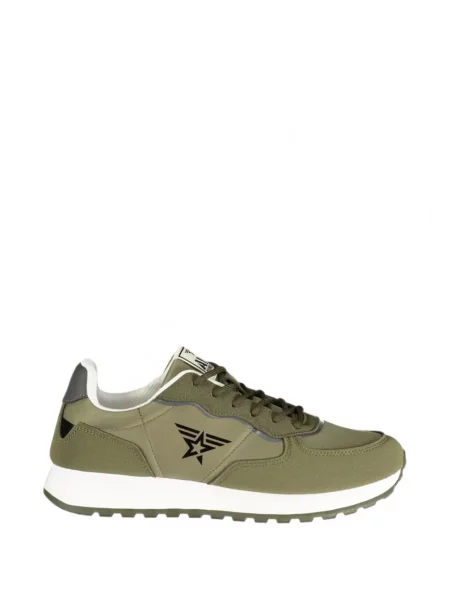 Sneakerși Avirex cu imagine verde