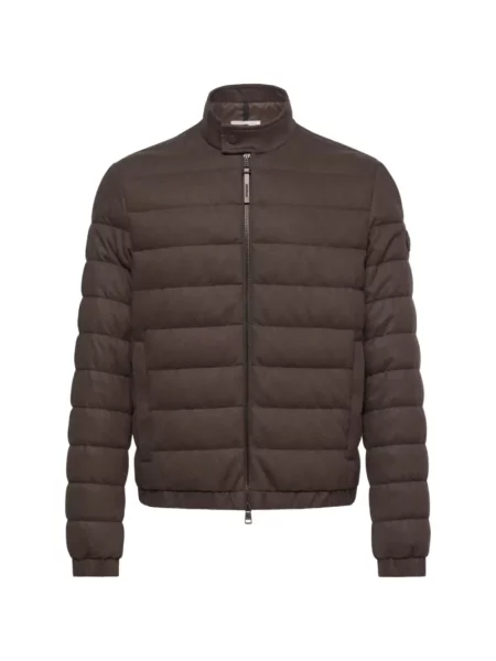 Matlasat geacă Moncler maro