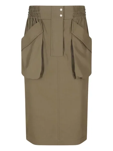 Fustă midi Pinko până la genunchi verde