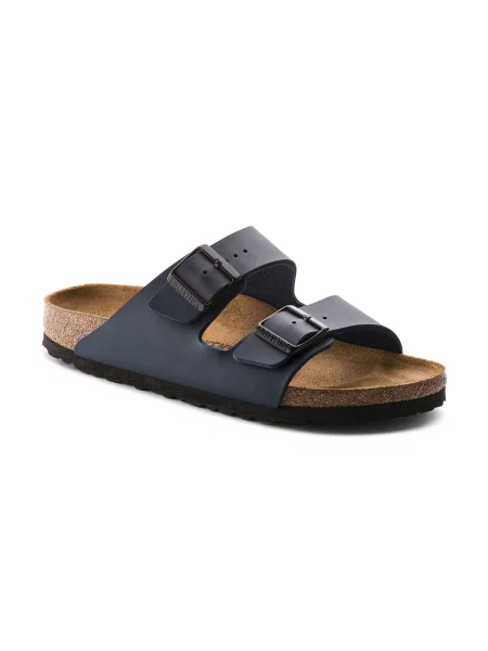 Birkenstock Arizona Navy Narrow Fit Unisex Sandały Birkenstock Size: niebieski