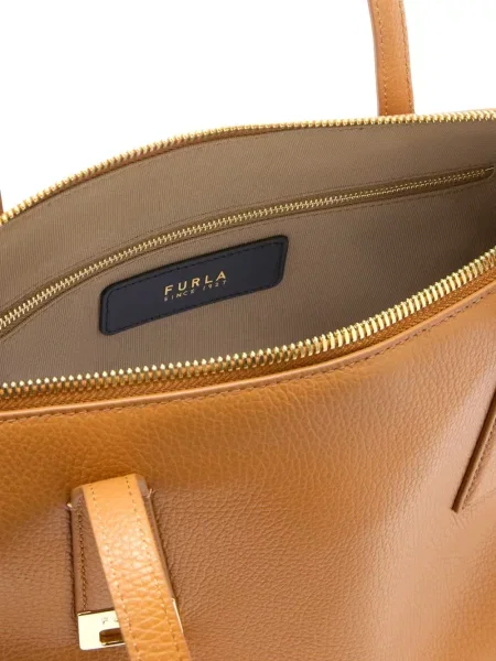 Geanta de piele Furla din piele maro