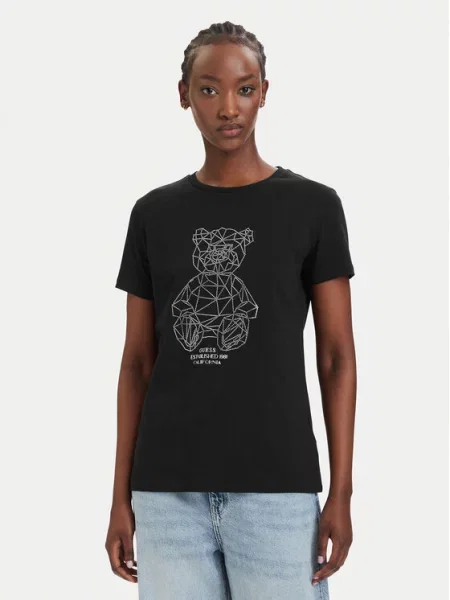 Guess T-Shirt μαύρο