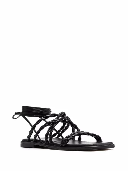 Sandale Stuart Weitzman fără toc negru