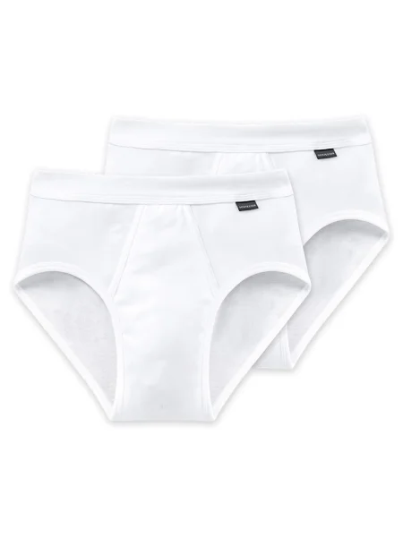 SCHIESSER Slipy černá bílá