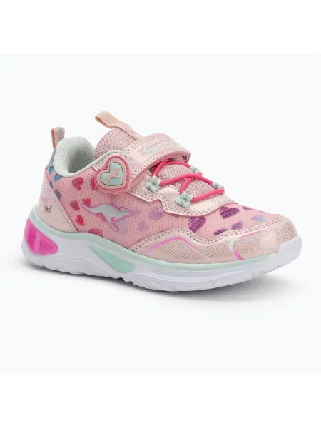 Pantofi pentru copii KangaROOS K-SLG Lovin EV rosewater/mint mentă