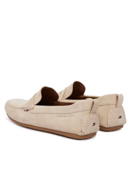 Tommy Hilfiger Mokasini Core Hilfiegr Suede Driver bež