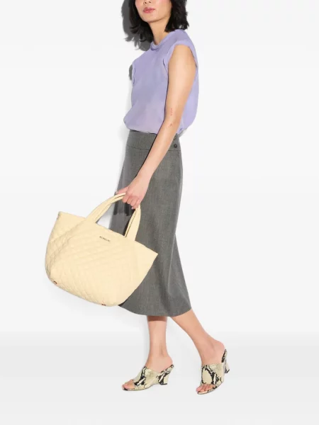 Geantă shopper Mz Wallace galben