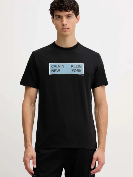 Tričko Calvin Klein Jeans s potiskem černá