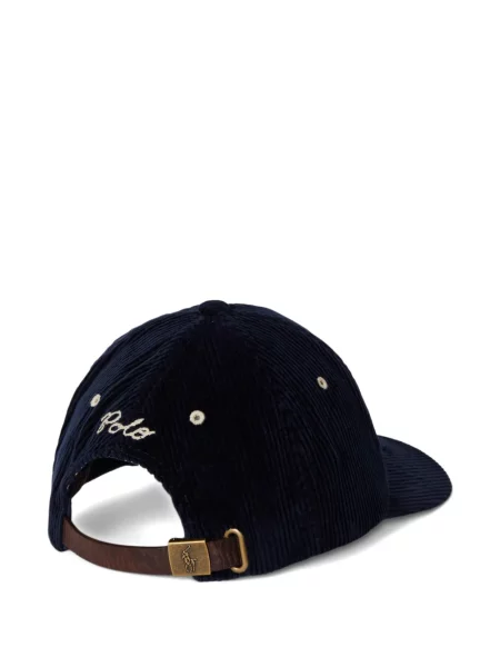 Μικρός κασκέτο Polo Ralph Lauren με χαμηλή μέση υφαίνω διαγωνίως πράσινο