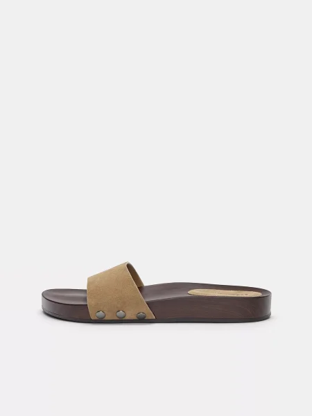 Pull&Bear Saboți deschis maro