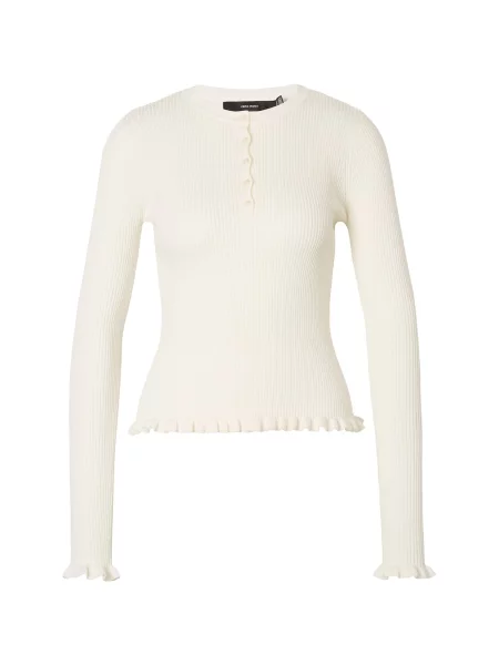 VERO MODA Pulover VMAnemone natural alb