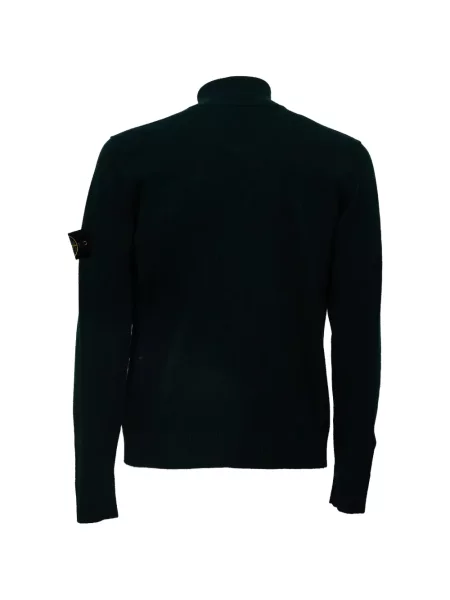 Μάλλινη ζακέτα Stone Island πέτρες πράσινο
