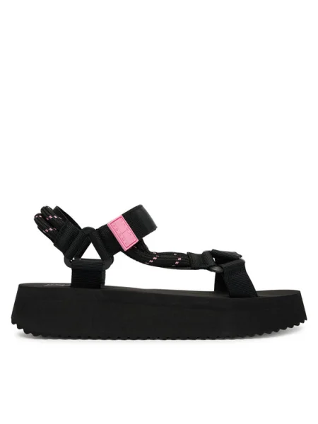 Tommy Jeans Sandale Tjw Eva Rope Sandal negru