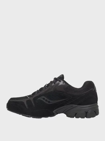 Замшевые кроссовки Saucony черные