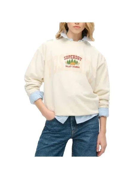 Cestovanie mikina Superdry béžová
