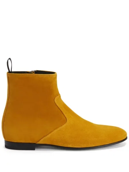 Botine Giuseppe Zanotti din piele de căprioară portocaliu