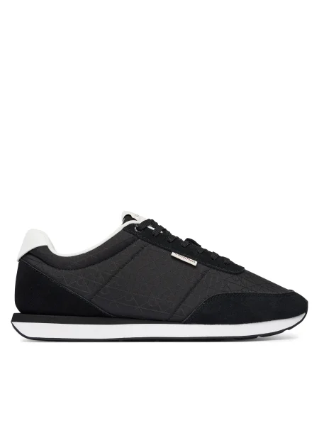 Sneakersy Calvin Klein Retro Runner Ripstop Aop Ny Čierna biela