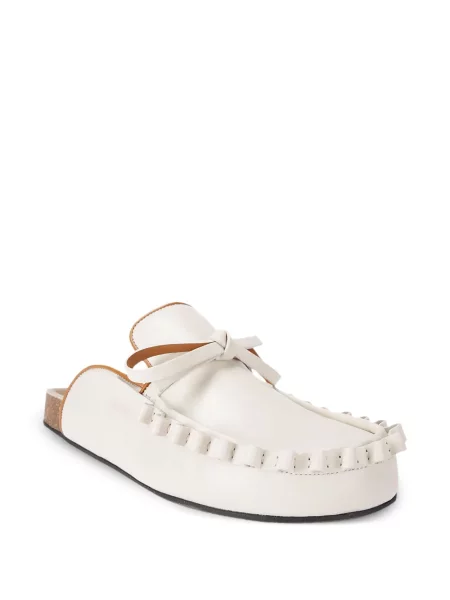 Pantofi loafer Jw Anderson din piele alb