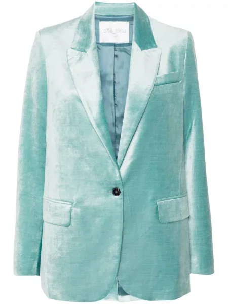 Sacou Forte_forte de catifea albastru