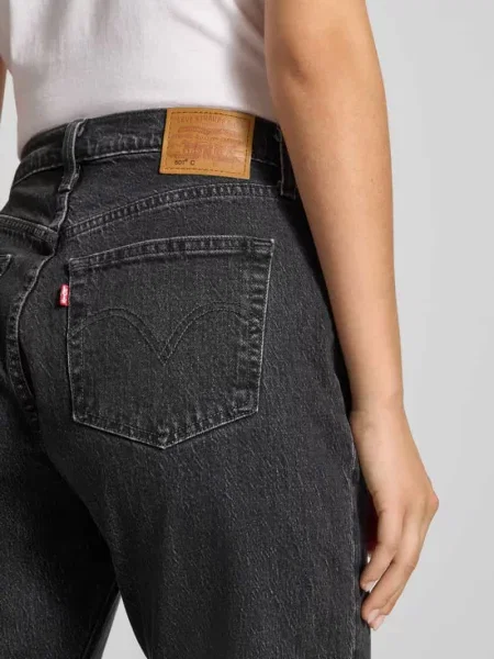 Jeansy o kroju straight fit z 5 Levi's® 300 czarne