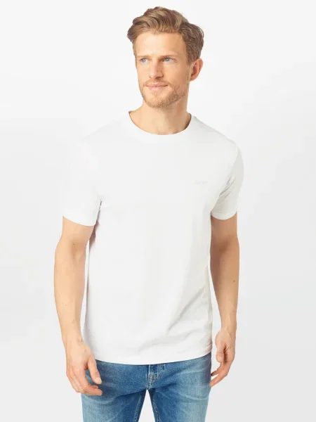 JOOP! Jeans Tricou Alphis' alb