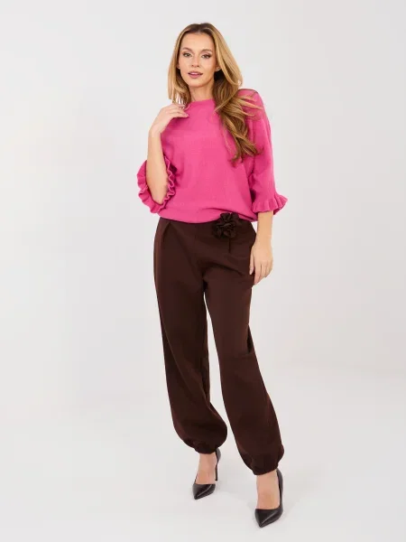 Pantaloni Italy Moda maro