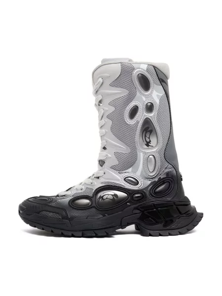 Rombaut botine NUCLEO BOOT femei cu plat argintiu