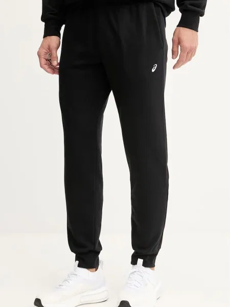 Asics pantaloni de antrenament FRENCH TERRY negru