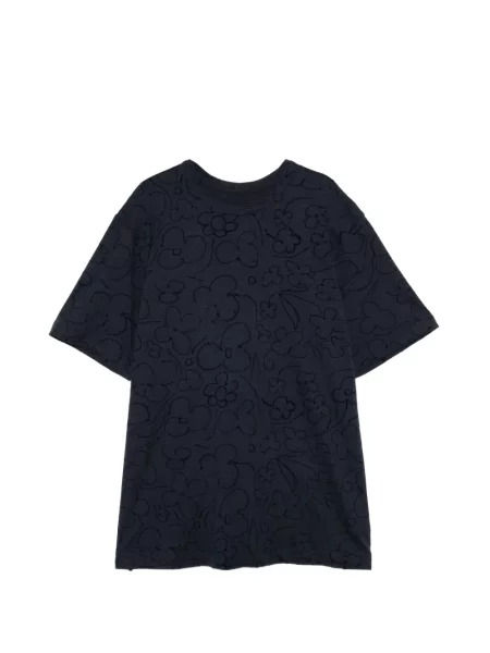 Tricou Jnby cu model floral cu imagine albastru