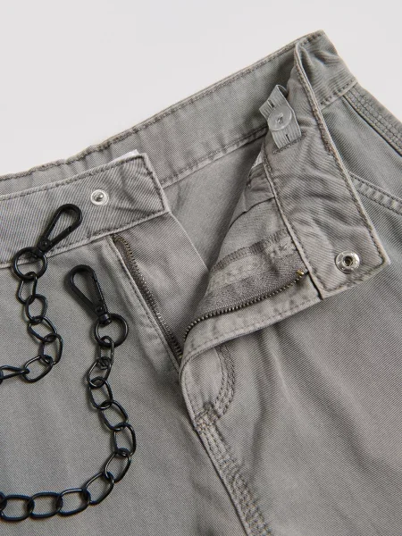 Брюки карго Reserved серые