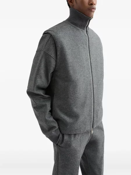 Vestă Jil Sander de lână gri
