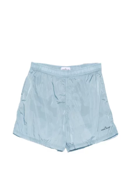 Pantaloni scurți Stone Island cu imagine albastru
