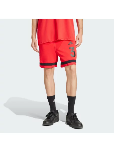 Sportovní kraťasy adidas červený