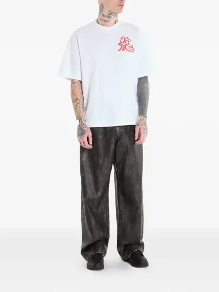 Tricou Off-white cu imagine alb