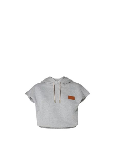 Bluza z kapturem Fendi z kapturem szara