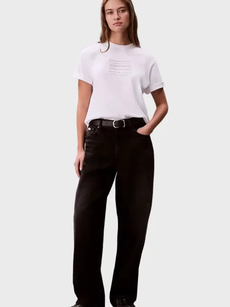Графічний футболка Calvin Klein Jeans біла