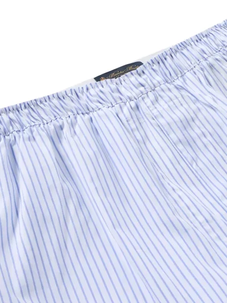 Ριγέ σορτς Brooks Brothers λευκό