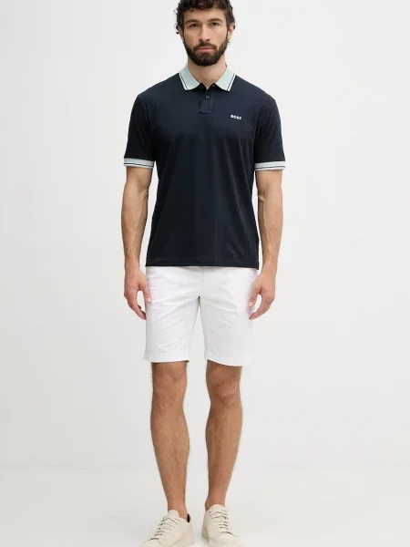 Tricou polo Boss Orange portocaliu